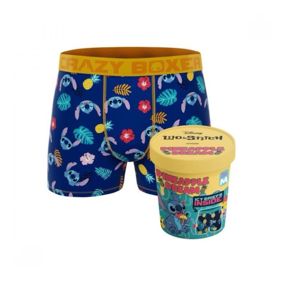 CRAZYBOXER Men's Underwear Disney Lilo & Sitch Pineaple Stretch Breathable Boxer